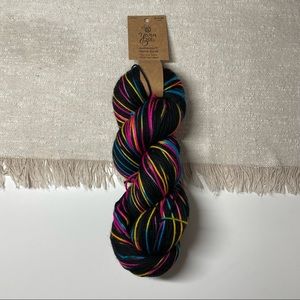 NWT -Yarn Bee Authentic Hand Dyed Yarn. Color - Techno Tribe